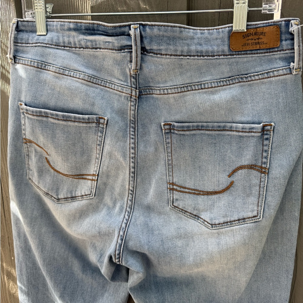 Signature by Levi Strauss High Rise Slim Crop Jeans Women’s 12 - Picture 6 of 7